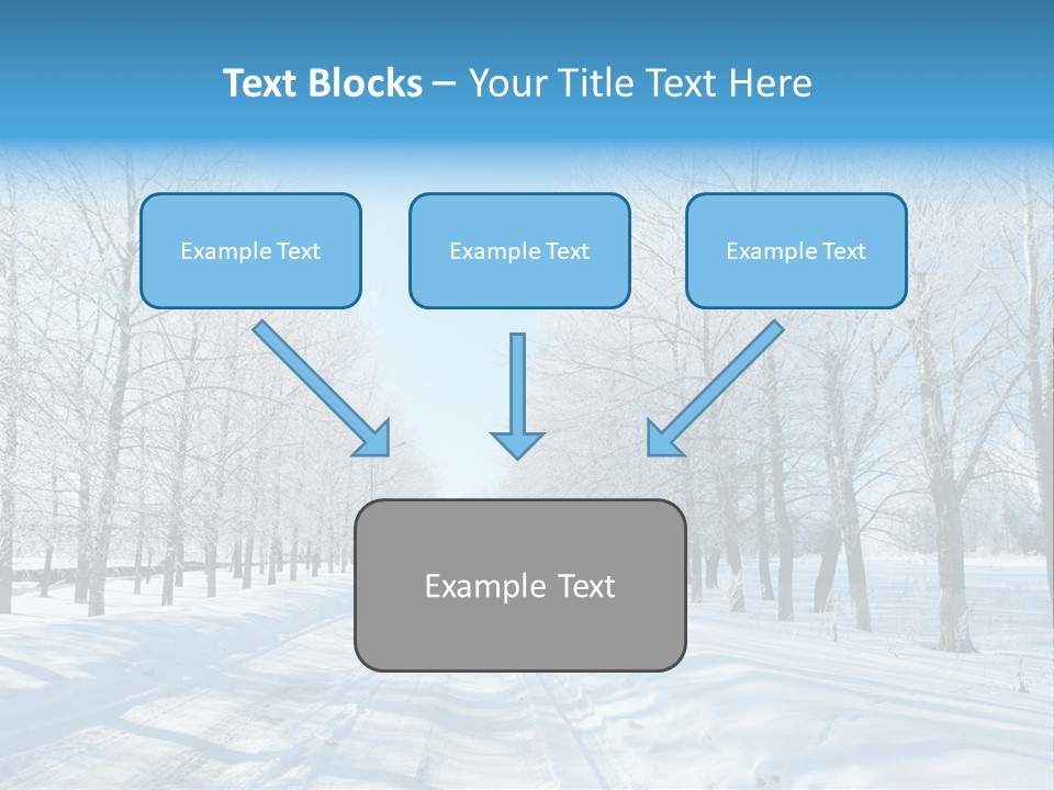 Season Blue Day PowerPoint Template