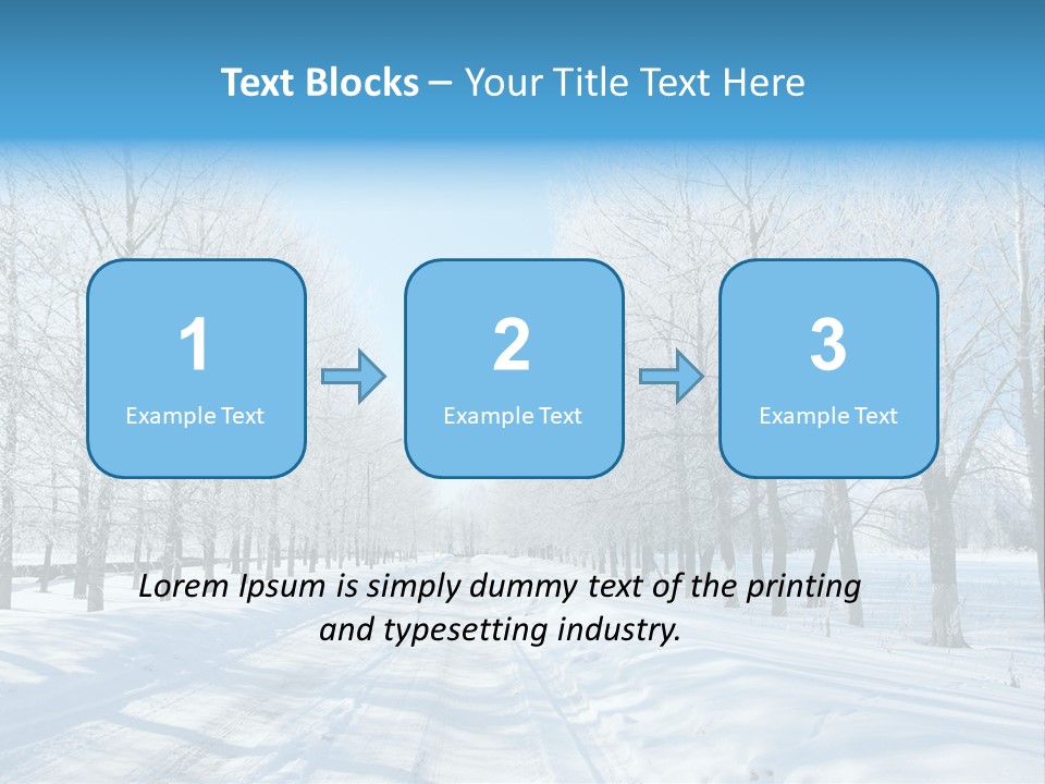 Season Blue Day PowerPoint Template