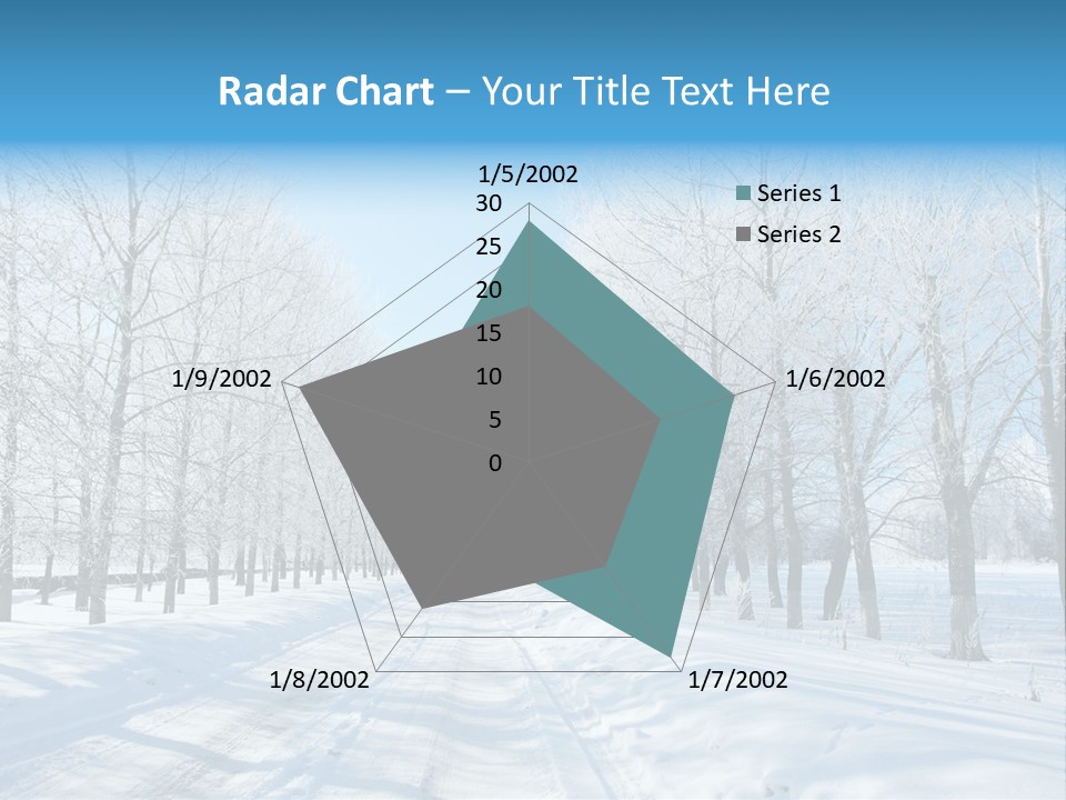 Season Blue Day PowerPoint Template