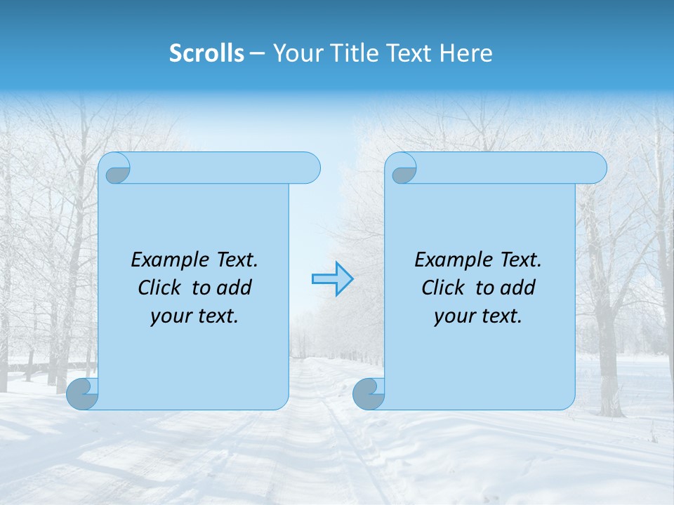 Season Blue Day PowerPoint Template