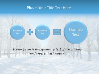 Season Blue Day PowerPoint Template