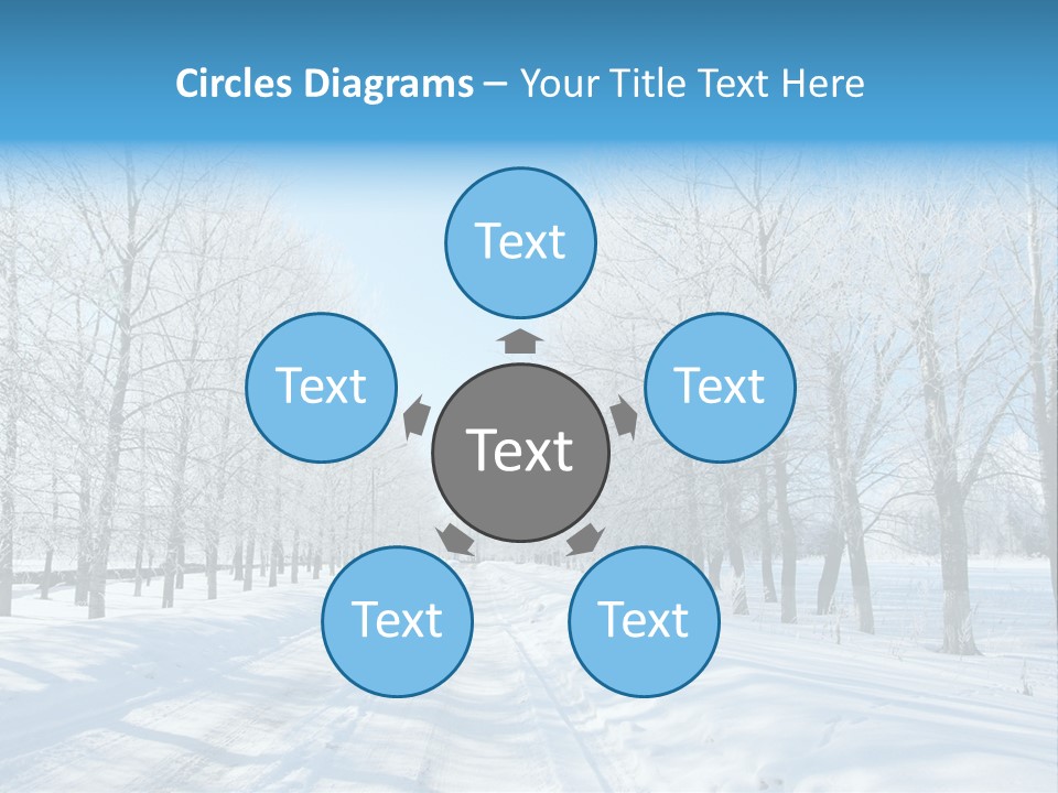 Season Blue Day PowerPoint Template