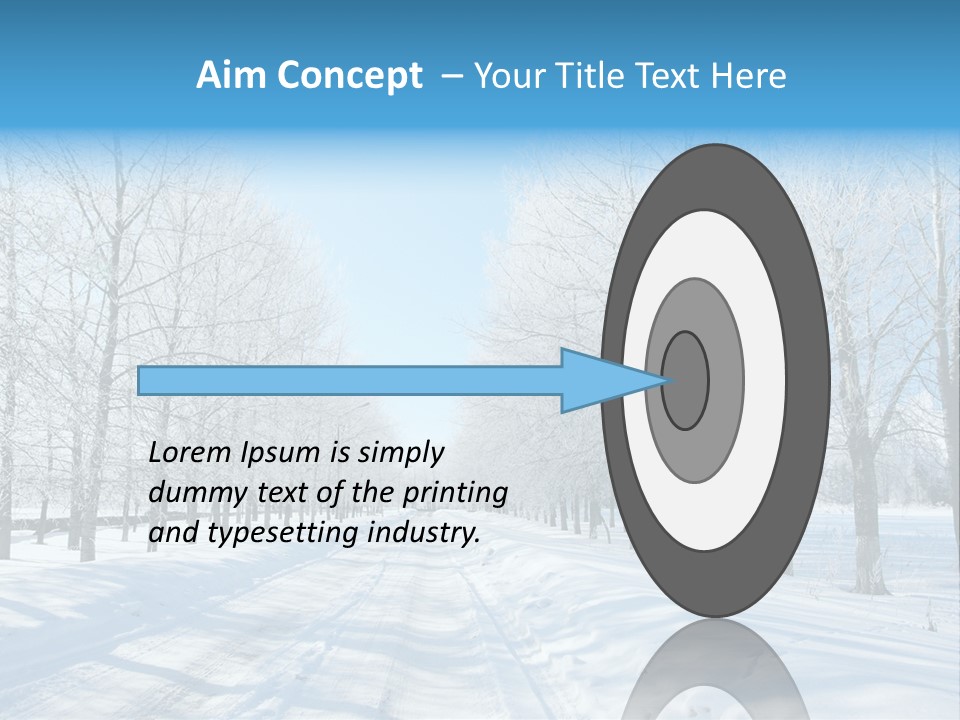 Season Blue Day PowerPoint Template