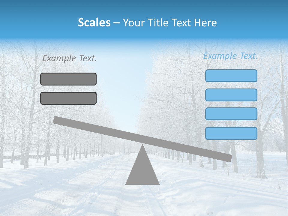 Season Blue Day PowerPoint Template