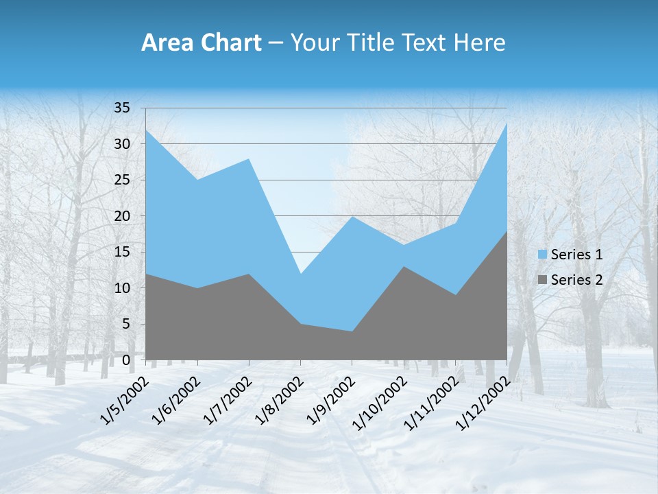 Season Blue Day PowerPoint Template
