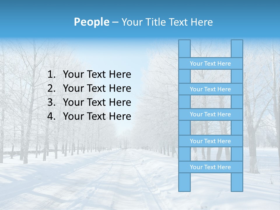 Season Blue Day PowerPoint Template