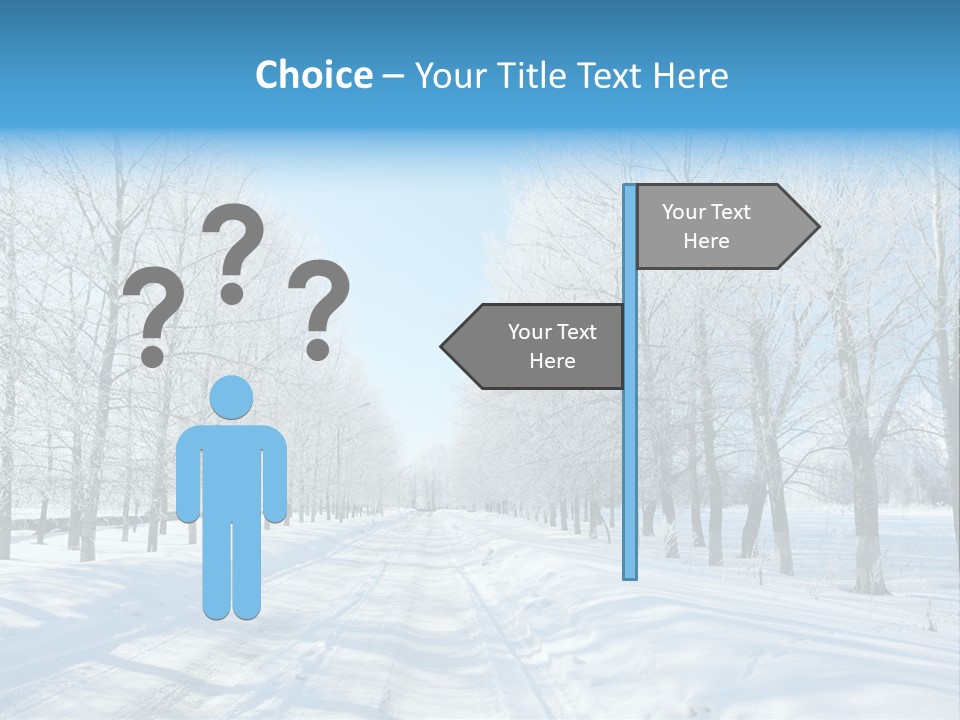 Season Blue Day PowerPoint Template