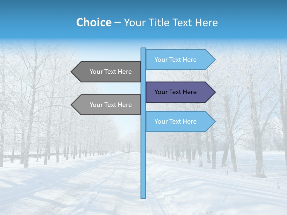 Season Blue Day PowerPoint Template