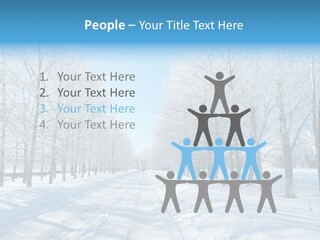 Season Blue Day PowerPoint Template
