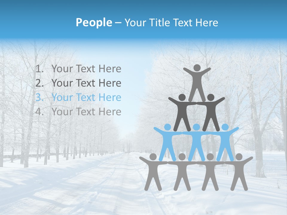 Season Blue Day PowerPoint Template