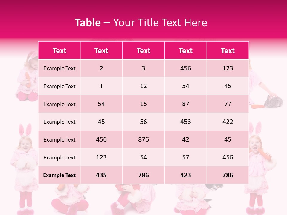 Joy Food Bunny PowerPoint Template