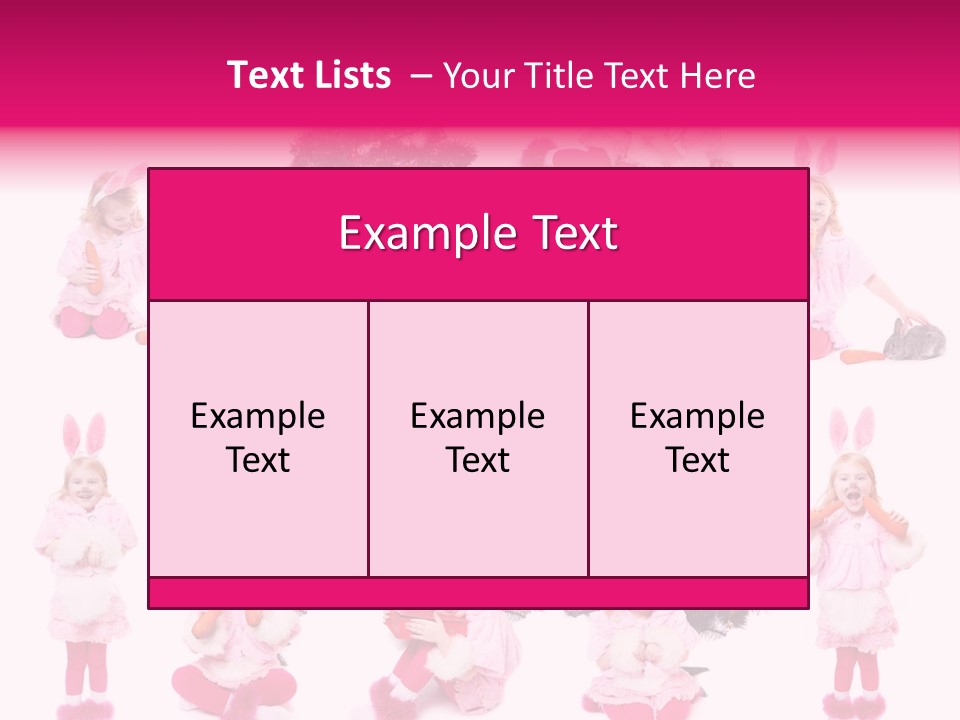 Joy Food Bunny PowerPoint Template