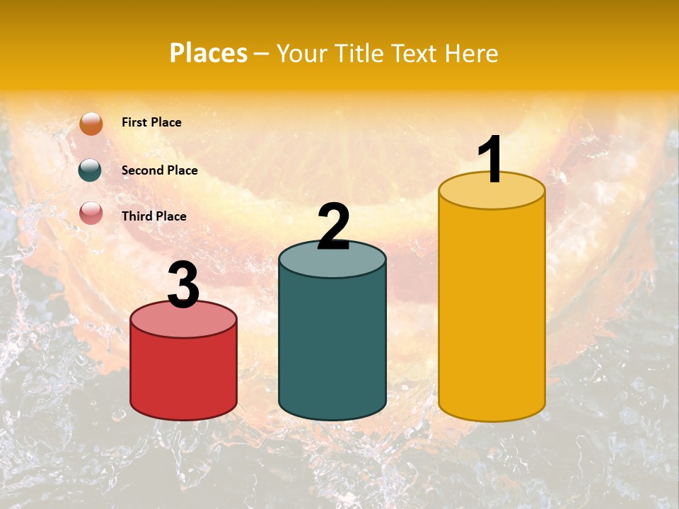 Grapefruit Ripe Close Up PowerPoint Template