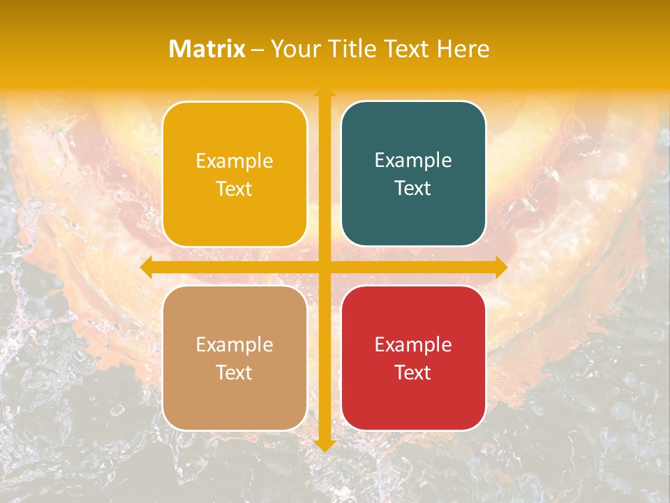 Grapefruit Ripe Close Up PowerPoint Template