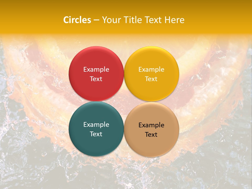 Grapefruit Ripe Close Up PowerPoint Template