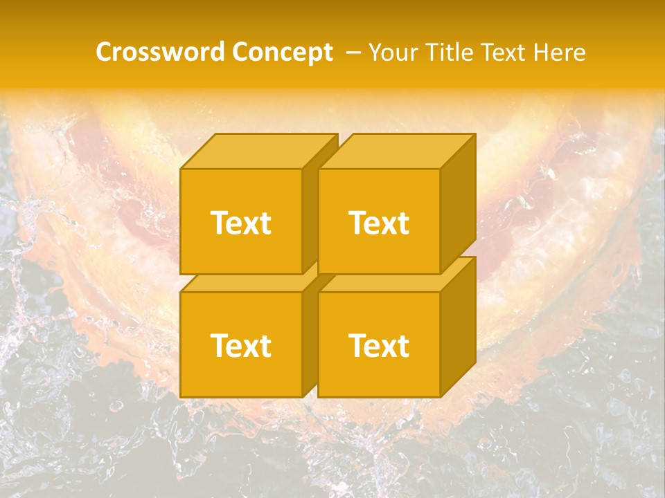 Grapefruit Ripe Close Up PowerPoint Template