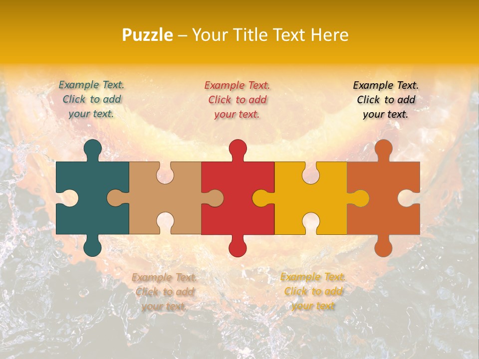 Grapefruit Ripe Close Up PowerPoint Template