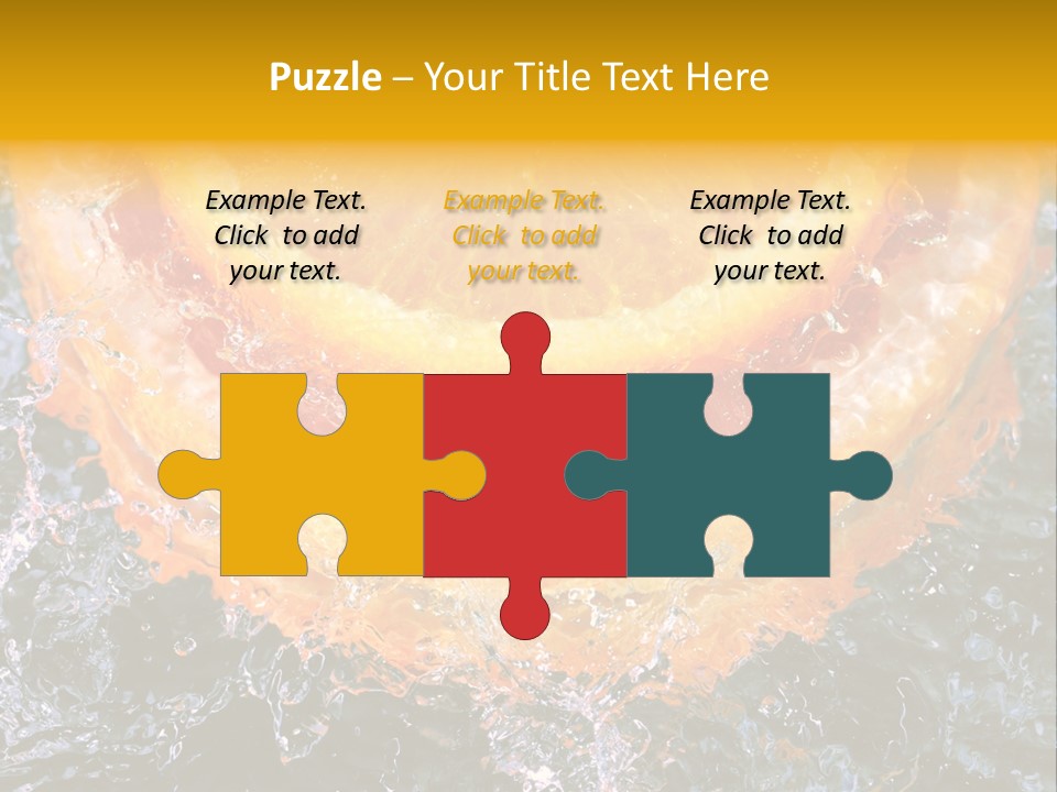 Grapefruit Ripe Close Up PowerPoint Template