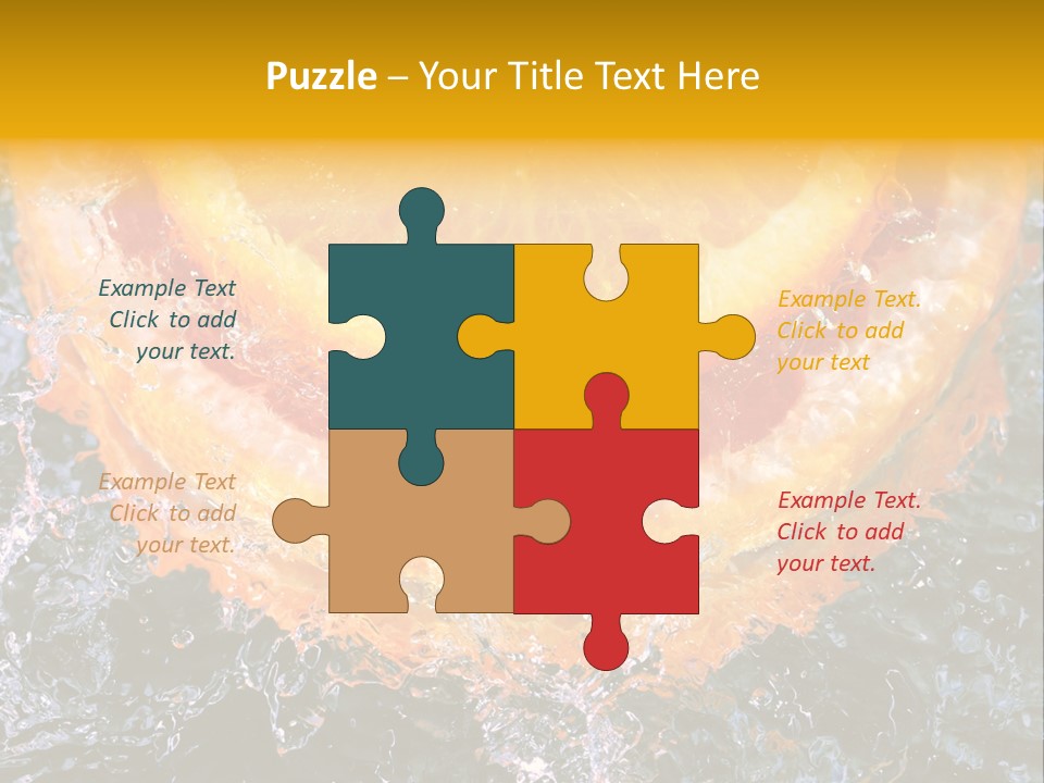 Grapefruit Ripe Close Up PowerPoint Template