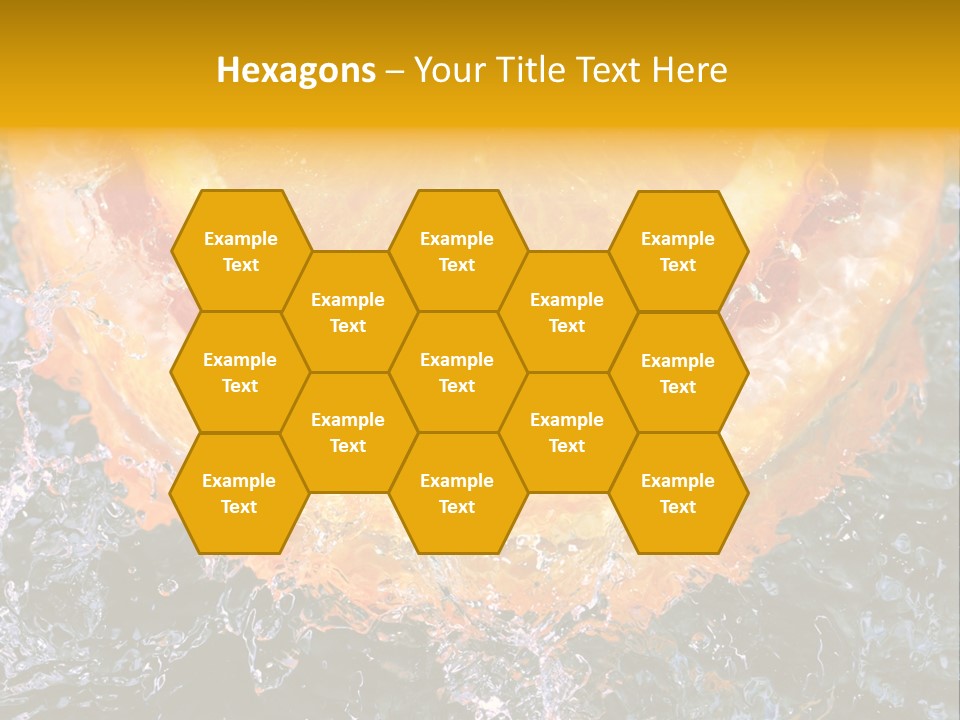 Grapefruit Ripe Close Up PowerPoint Template