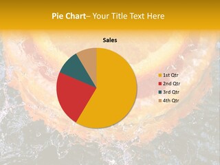 Grapefruit Ripe Close Up PowerPoint Template