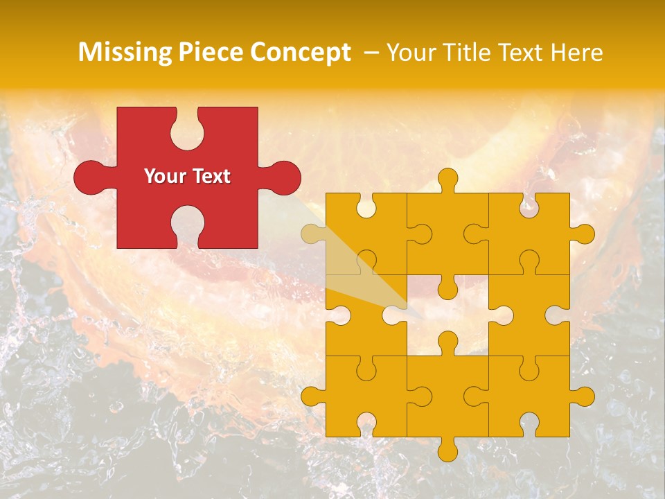 Grapefruit Ripe Close Up PowerPoint Template