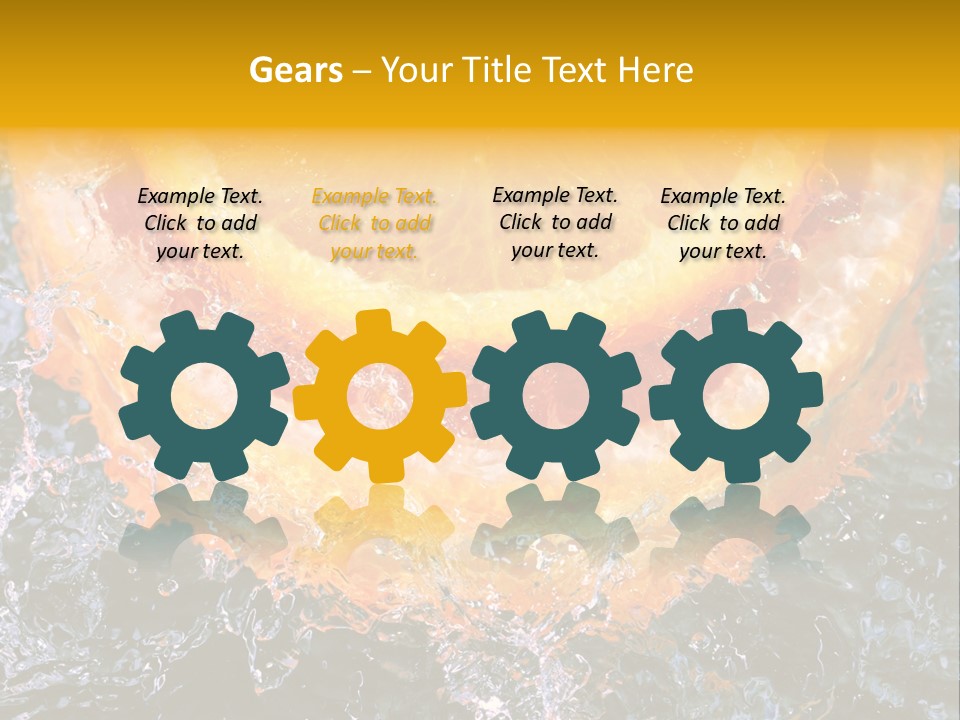 Grapefruit Ripe Close Up PowerPoint Template