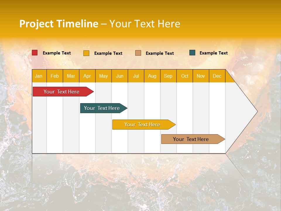 Grapefruit Ripe Close Up PowerPoint Template