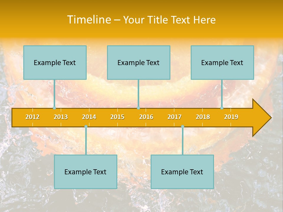 Grapefruit Ripe Close Up PowerPoint Template