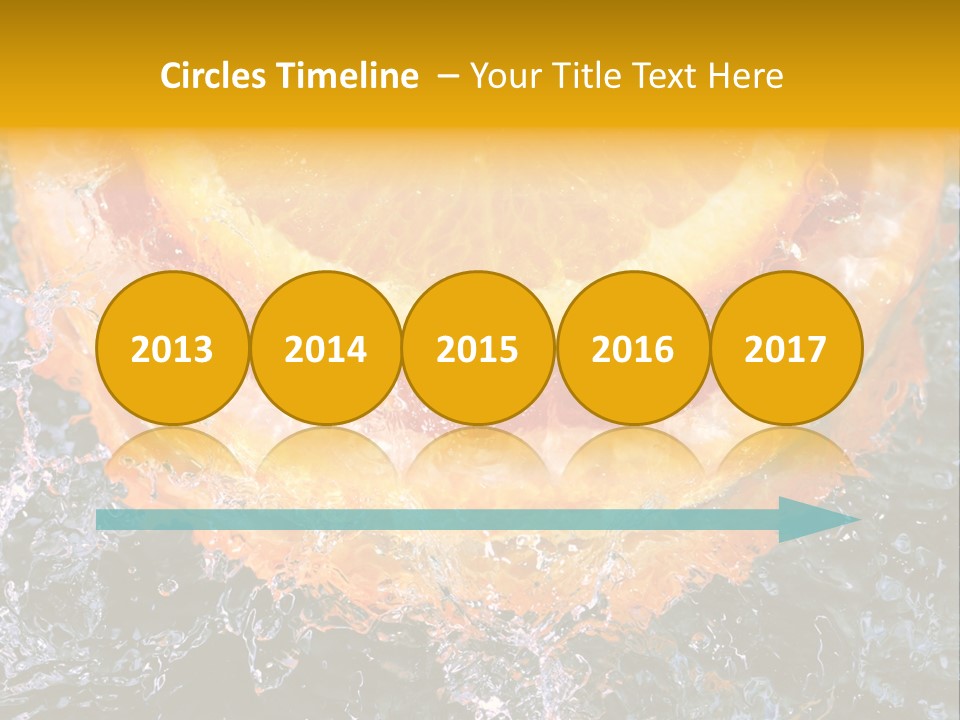 Grapefruit Ripe Close Up PowerPoint Template