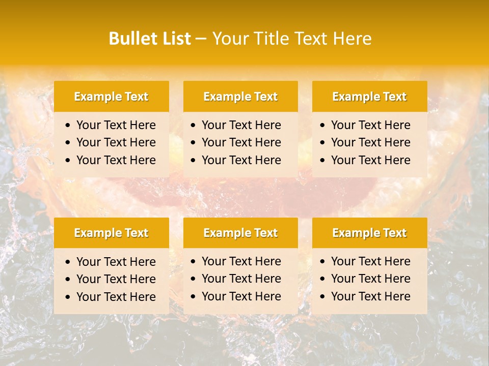 Grapefruit Ripe Close Up PowerPoint Template