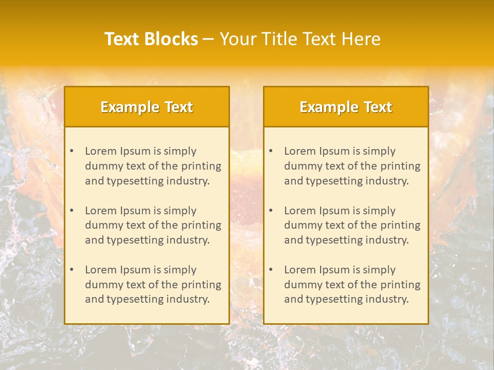 Grapefruit Ripe Close Up PowerPoint Template