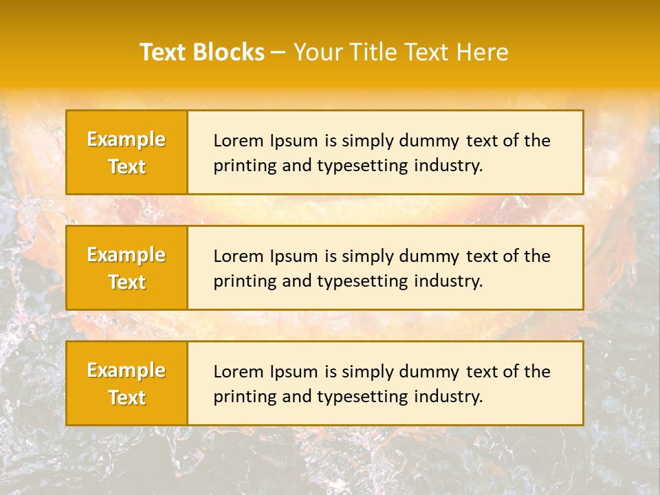 Grapefruit Ripe Close Up PowerPoint Template