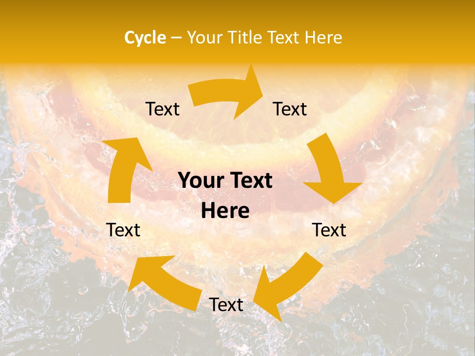 Grapefruit Ripe Close Up PowerPoint Template