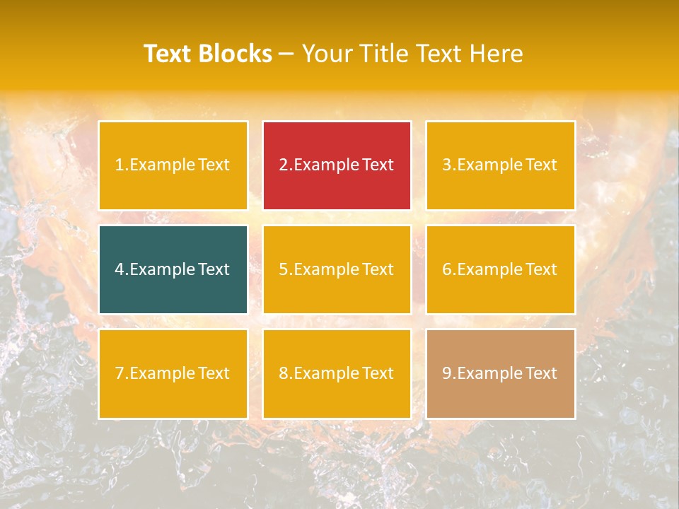 Grapefruit Ripe Close Up PowerPoint Template