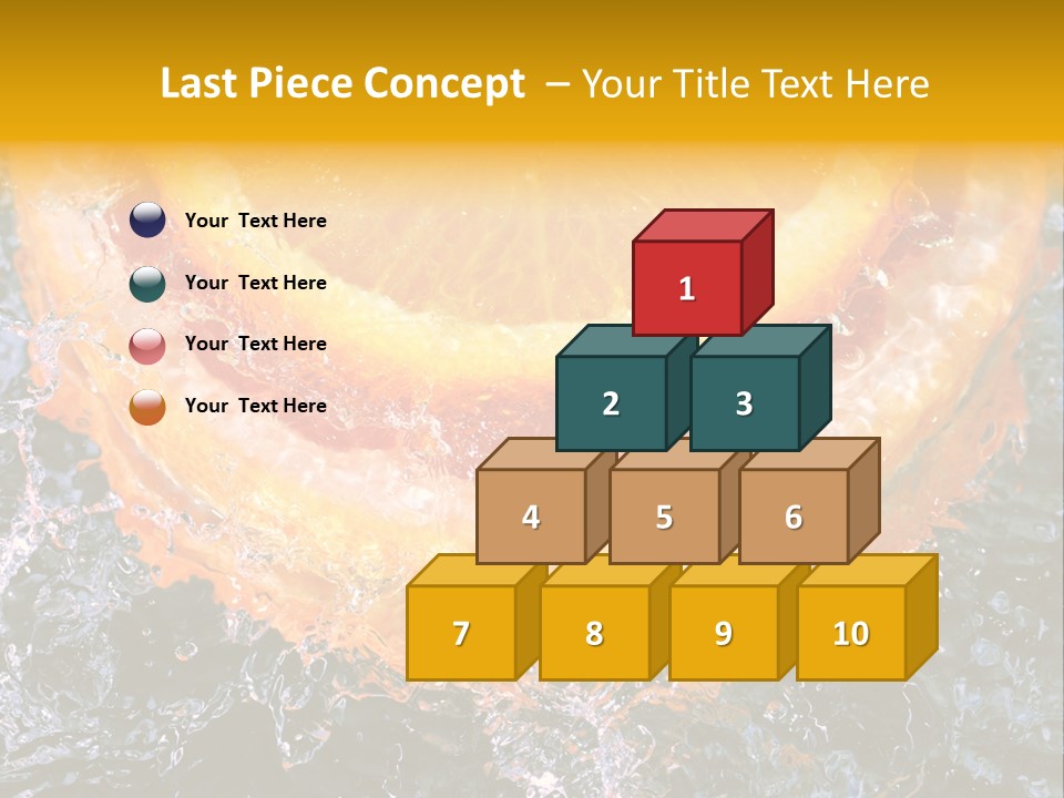 Grapefruit Ripe Close Up PowerPoint Template