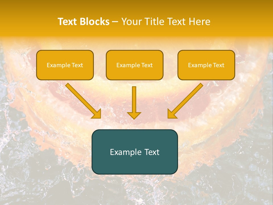 Grapefruit Ripe Close Up PowerPoint Template