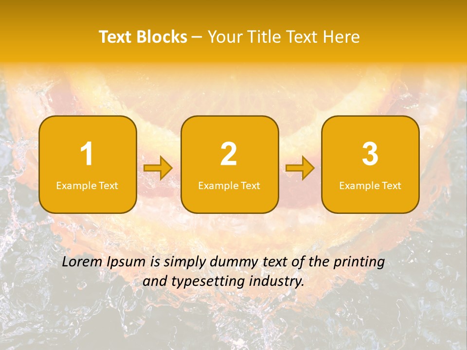 Grapefruit Ripe Close Up PowerPoint Template