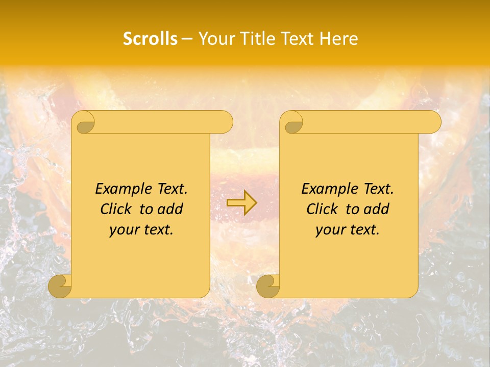 Grapefruit Ripe Close Up PowerPoint Template