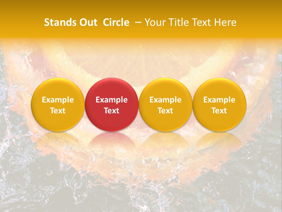 Grapefruit Ripe Close Up PowerPoint Template