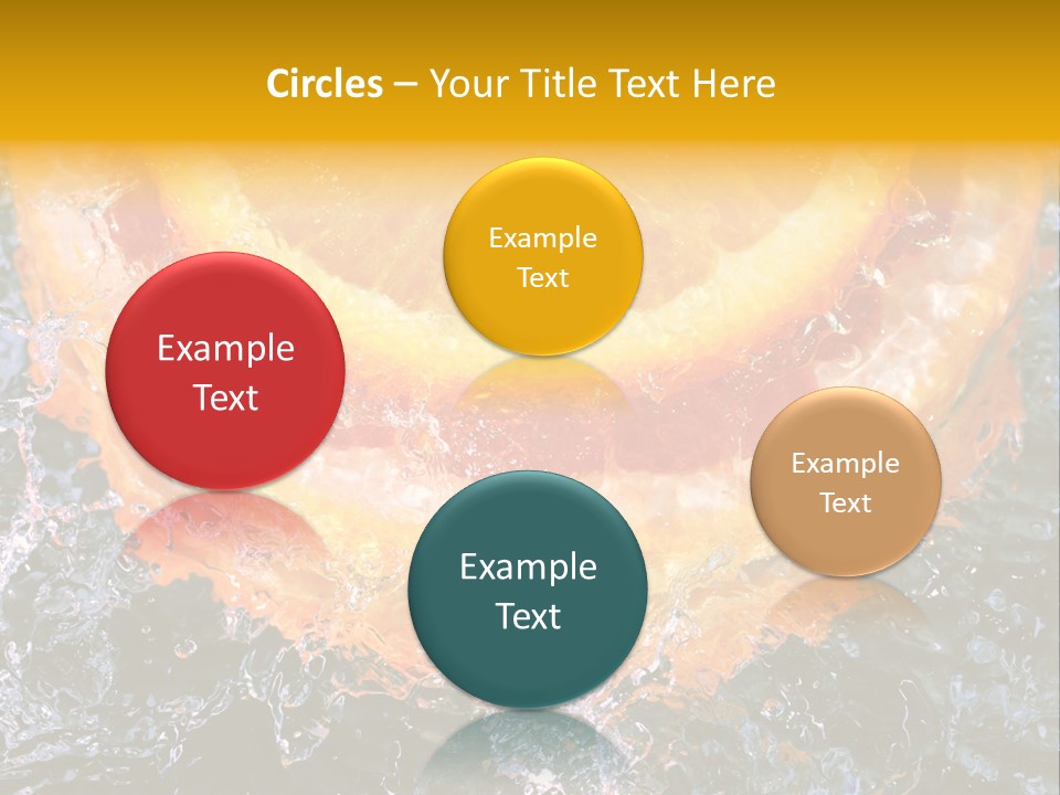 Grapefruit Ripe Close Up PowerPoint Template