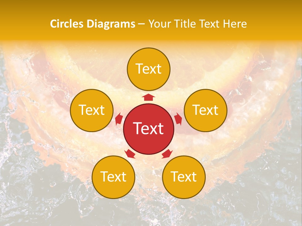 Grapefruit Ripe Close Up PowerPoint Template