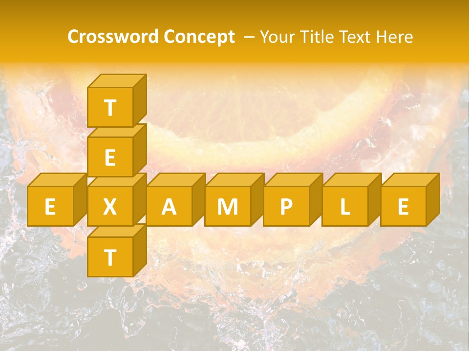 Grapefruit Ripe Close Up PowerPoint Template