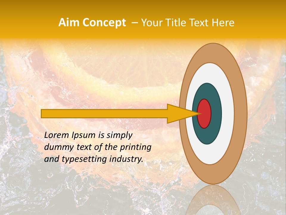 Grapefruit Ripe Close Up PowerPoint Template