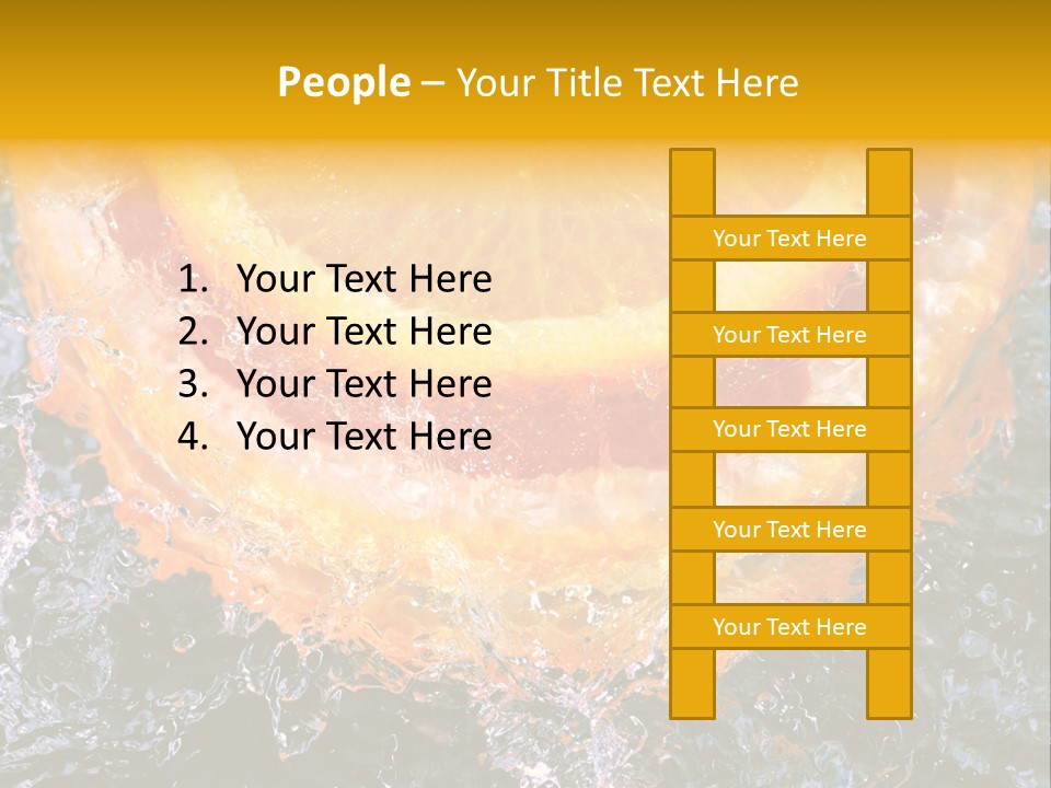 Grapefruit Ripe Close Up PowerPoint Template