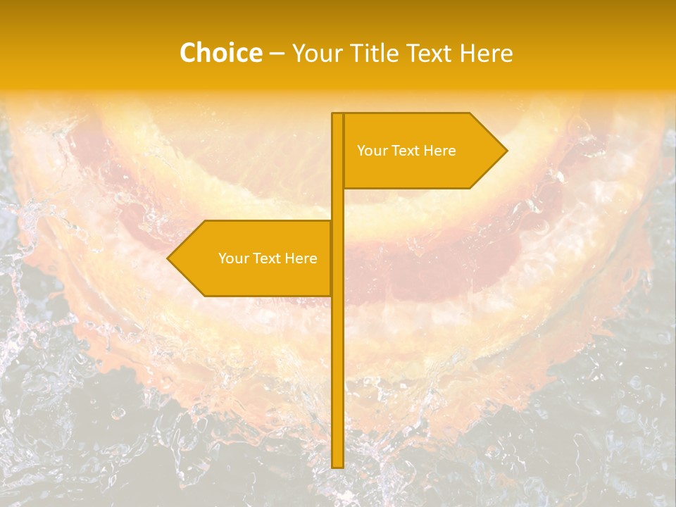 Grapefruit Ripe Close Up PowerPoint Template