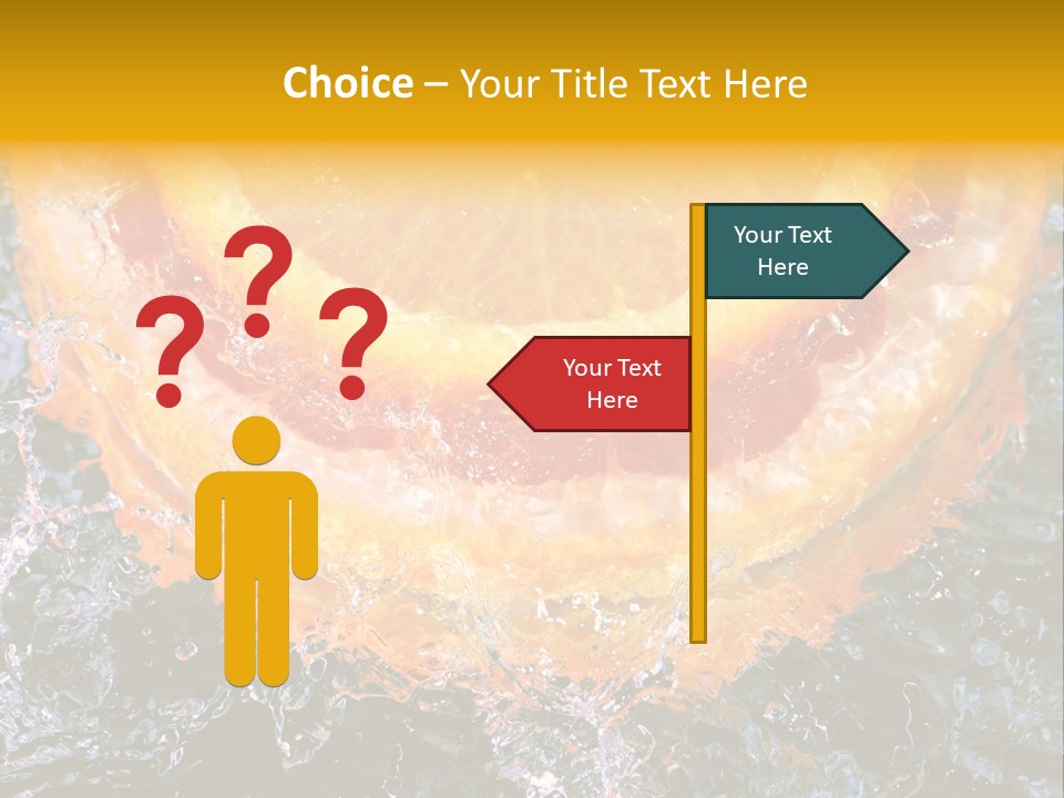 Grapefruit Ripe Close Up PowerPoint Template