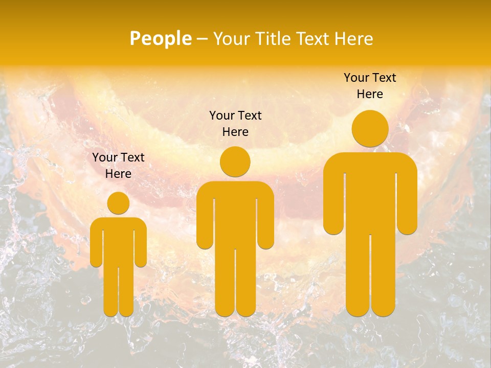 Grapefruit Ripe Close Up PowerPoint Template