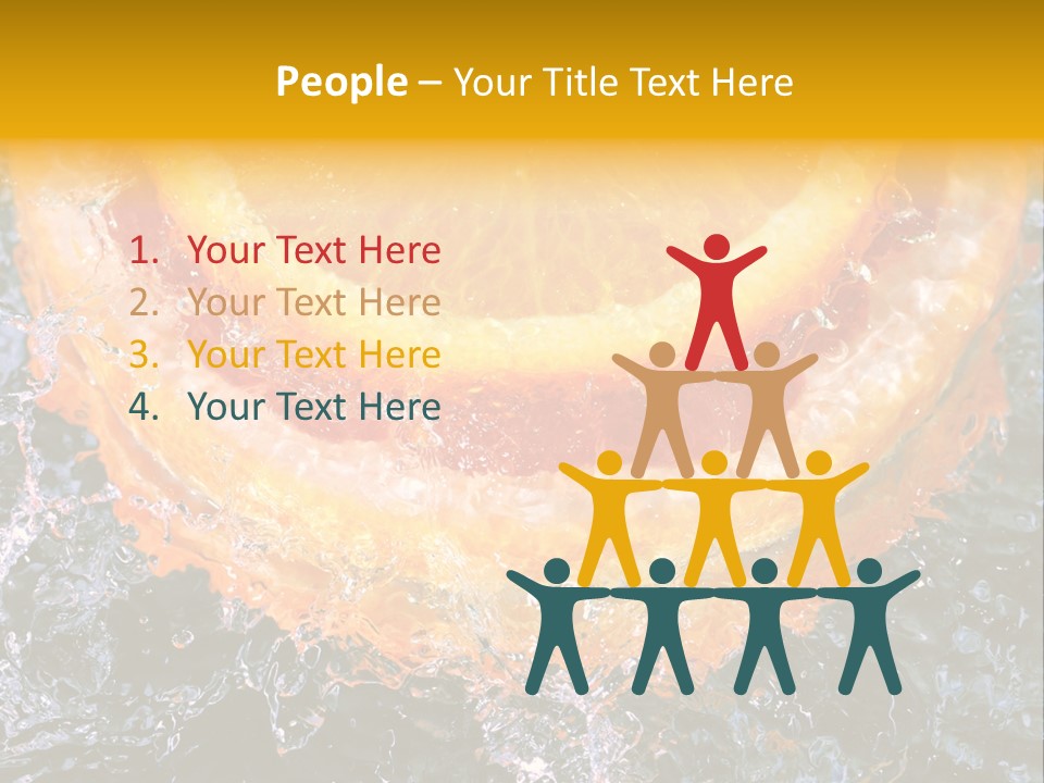 Grapefruit Ripe Close Up PowerPoint Template