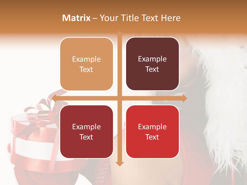 Woman Claus Attractive PowerPoint Template